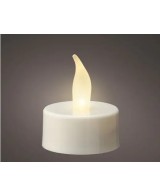 VELA LED BLANCA D.3.8cm x H.4.6cm