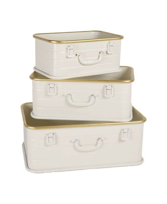 CAJA METALICA PEQUEÑA BLANCA