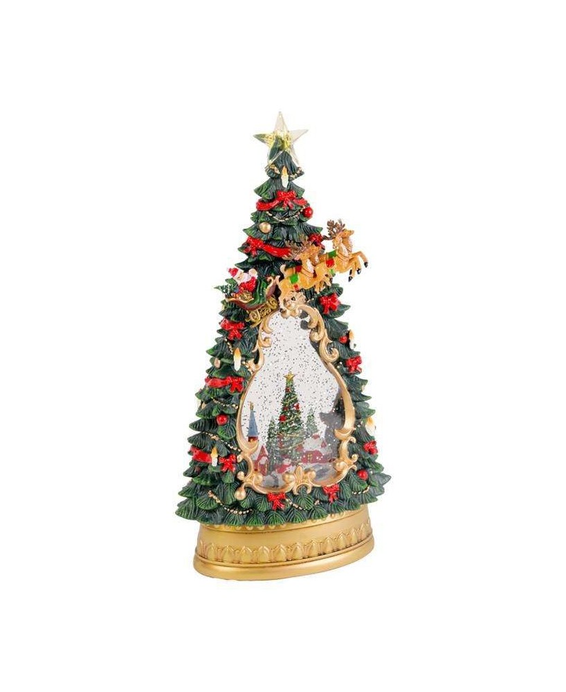 ARBOL NAVIDELÑO CON MUSICA Y MOVIMIENTO 18X10X35CM