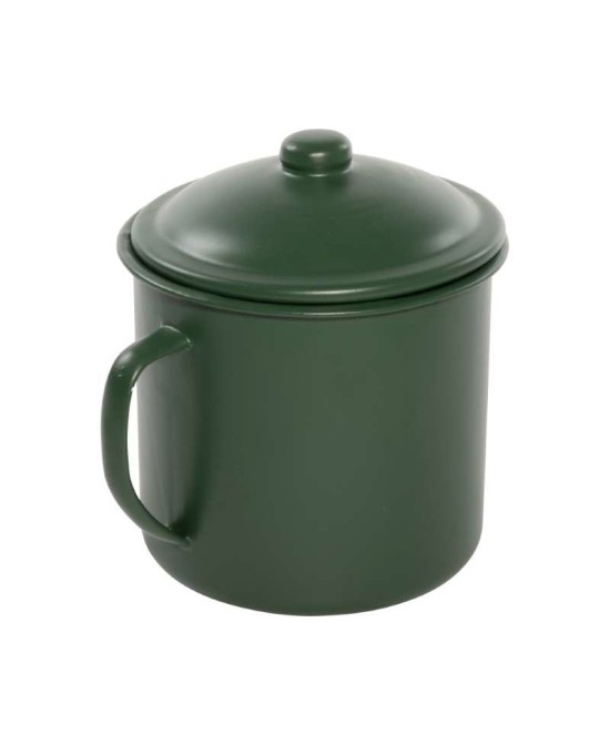 BOTE METALICO CON TAPA ASAS 21X17X20CM VERDE