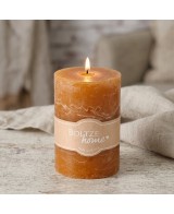 VELA PILAR CASUAL H10CM D7CM NARANJA