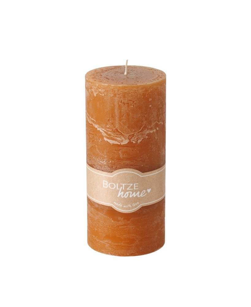 VELA PILAR CASUAL H15CM D7CM NARANJA