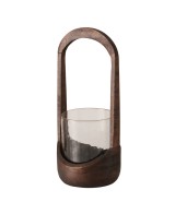 FAROL MEOLA REDONDO H38CM CRISTAL LAQUEADO