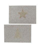 MANTEL INDIVIDUAL GLITZA NAVIDEÑO