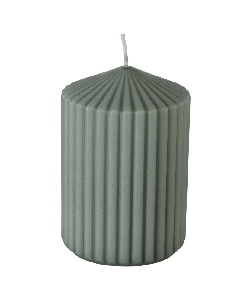 VELA PILAR RILLEA H10CM D7CM VERDE