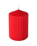VELA PILAR RILLEA H100CM D7CM ROJA
