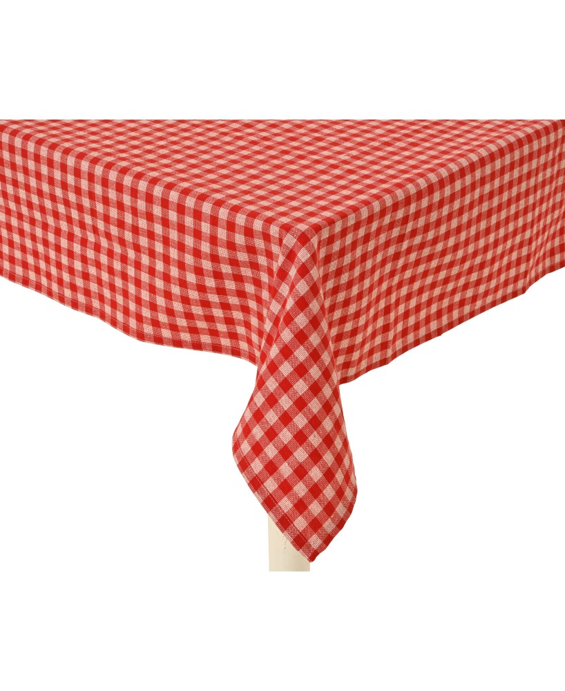 MANTEL ROJO/BLANCO   L.240cm x W.140cm x H.0.1cm