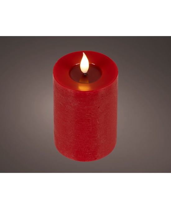 VELA LED ROJA /CALIDO D.7.5cm x H.6cm