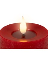 VELA LED ROJA /CALIDO D.7.5cm x H.6cm