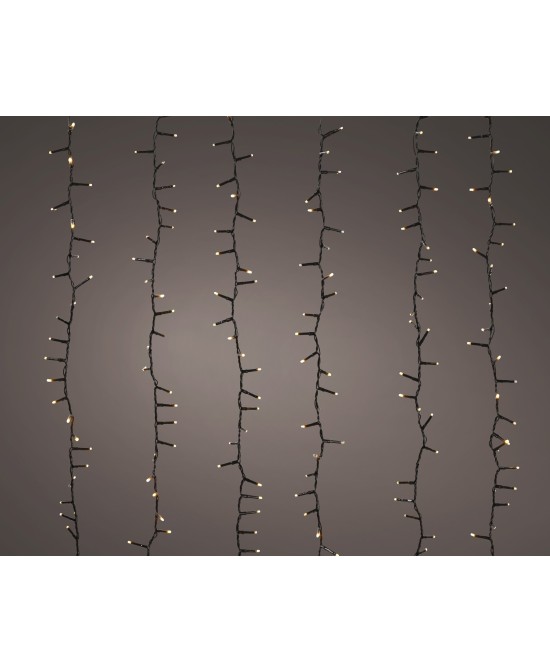 CASCADA  LED NEGRO/DORADO 200CM