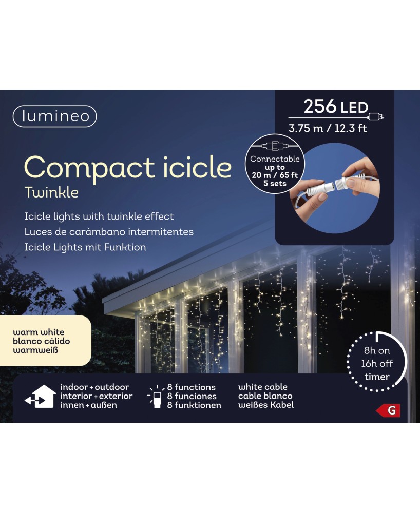 CARAMBANO LED BLANCO /CALIDO L.375cm x H.60cm
