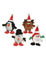 Figura Animales Papá Noel 8x8x13 cm Decoración Navideña