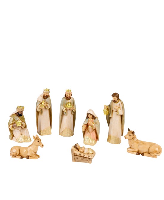 FIGURAS María
José
Niño Jesús
3 Reyes Magos
1 pastor
1 ángel

 L4.7CM