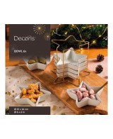 CUENCO PORCELANA NAVIDAD ESTRELLA L.15cm x W.15cm x H.17cm