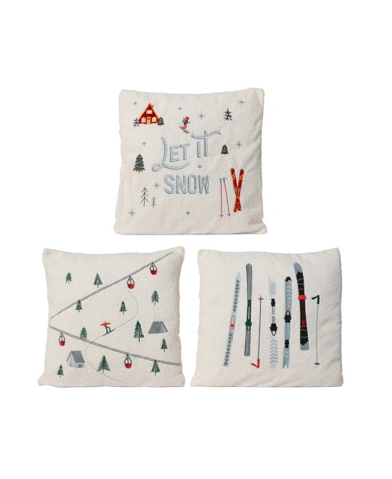 COJIN DISEÑO SKI L.45cm x W.45cm x H.8cm