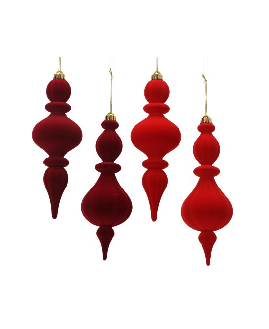 BOLA NAVIDAD FLOCK D10CM