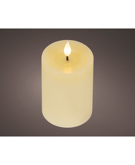 VELA LED CREMA/CALIDO  D.7.5cm x H.9.5cm