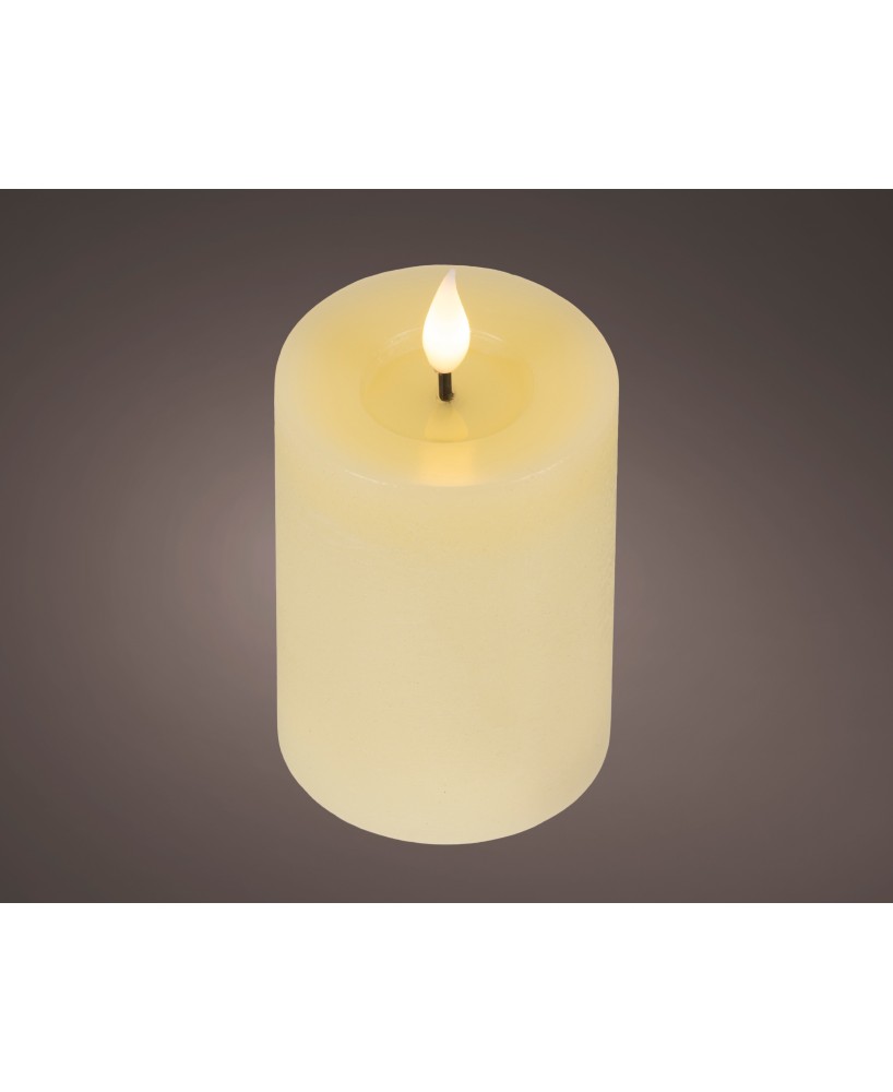 VELA LED CREMA/CALIDO  D.7.5cm x H.9.5cm