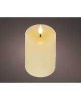 VELA LED CREMA/CALIDO  D.7.5cm x H.9.5cm