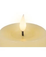 VELA LED CREMA/CALIDO  D.7.5cm x H.9.5cm