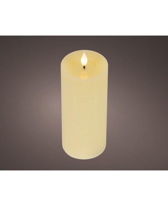 VELA LED CREMA/CALIDO  D.7.5cm x H.9.5cm