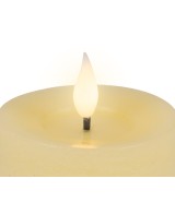 VELA LED CREMA/CALIDO  D.7.5cm x H.9.5cm