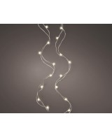 Lona Paisaje MicroLED 295 cm Blanco Cálido con Acabado Plata para Decoración Interior y Exterior