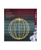 GUIRNALDA MICROLED CON BOLAS METALICAS 38CM