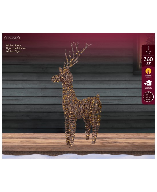 RENO MICROLED MARRON  L.24cm x W.60cm x H.104cm