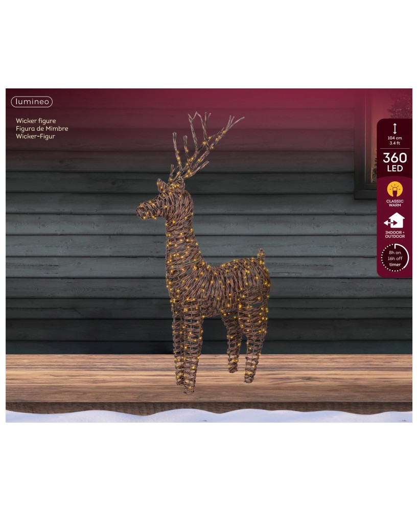 RENO MICROLED MARRON  L.24cm x W.60cm x H.104cm