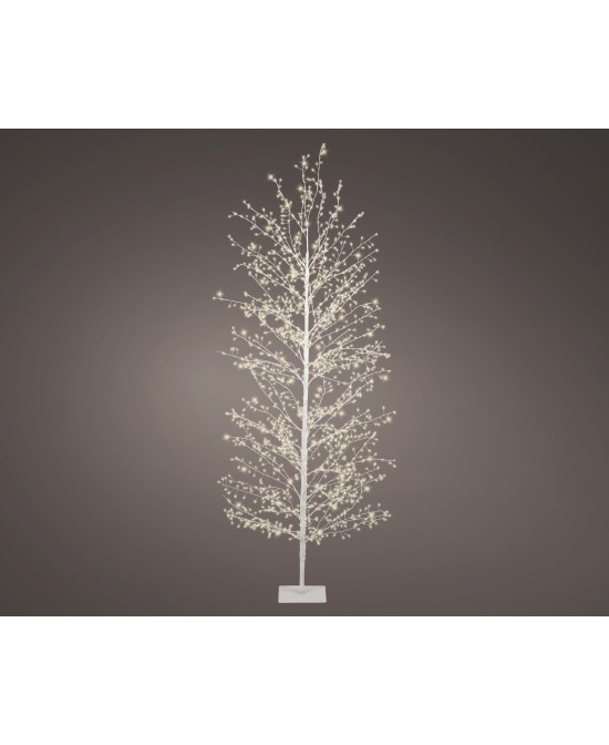 ARBOL MICROLED BLANCO  LUZ CALIDA  D.70cm x H.180cm