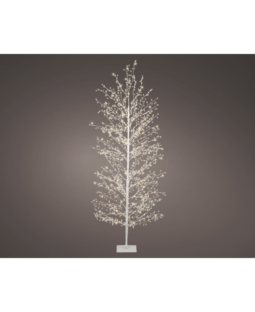 ARBOL MICROLED BLANCO  LUZ CALIDA  D.70cm x H.180cm