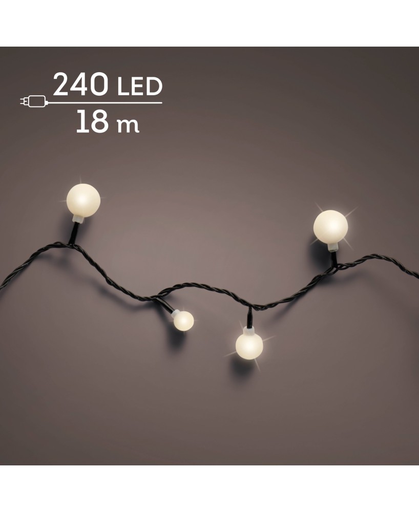 Guirnalda Bombillas LED 1800 Negra | Iluminación Exterior Resistente y Eficiente