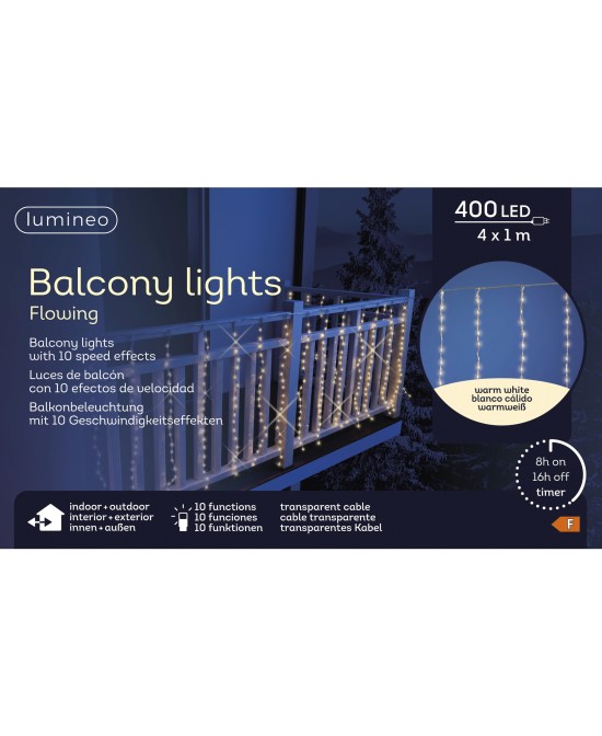 CORTINA LED BALCONES 400X100CM
