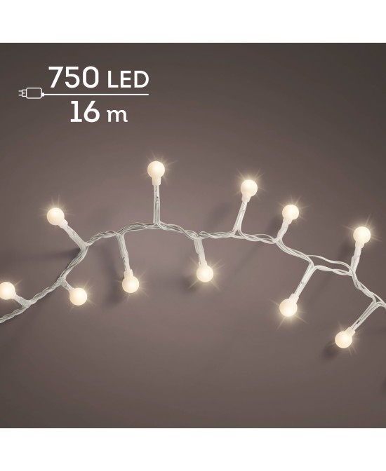LUCES LED CEREZO LED TRANSPARENTE L.1600cm
