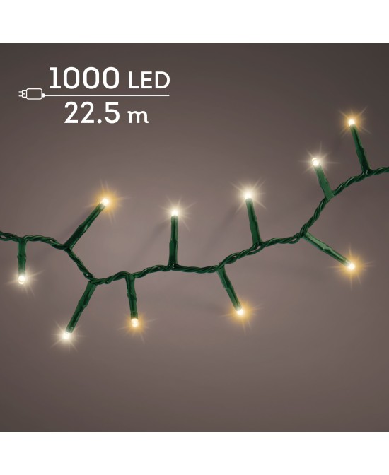 Guirnalda LED Luz Parpadeante L2250CM | Iluminación Cálida para Jardines y Eventos