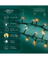 Guirnalda LED Luz Parpadeante L2250CM | Iluminación Cálida para Jardines y Eventos