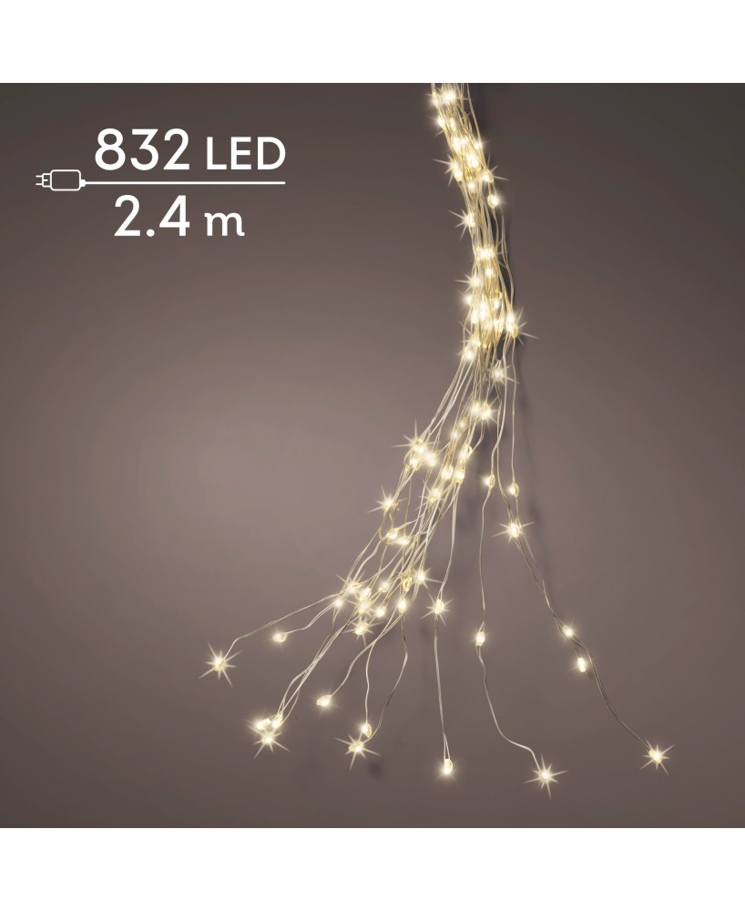 GUIRNALDA LED LUZ PARPADEANTE 240CM VERDE