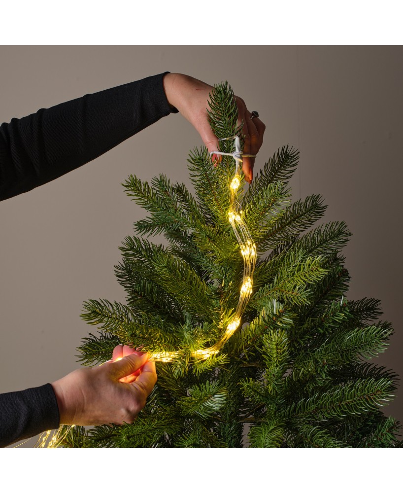 GUIRNALDA LED LUZ PARPADEANTE 240CM VERDE