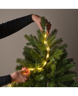 GUIRNALDA LED LUZ PARPADEANTE 240CM VERDE