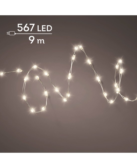 Guirnalda Micro LED Luz Cálida/Blanca 2397 cm para Interior y Exterior
