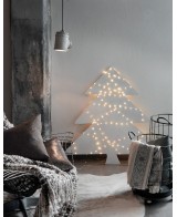 GUIRNALDA DE LUCES LED PLATA/BLANCO CALIDO 895CM