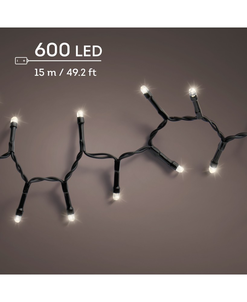 Guirnalda 600 LED Exterior - Iluminación Resistente y Decorativa para Jardín y Terrazas
