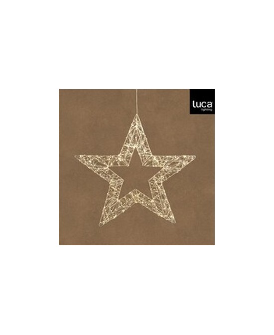ESTRELLA COLGANTE PLATA LED 900L