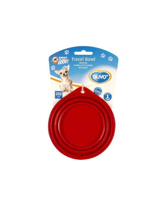 DUVO COMEDERO VIAJE DE SILICONA 14CM 500ML