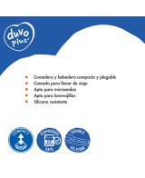 DUVO COMEDERO VIAJE DE SILICONA 11CM 250ML