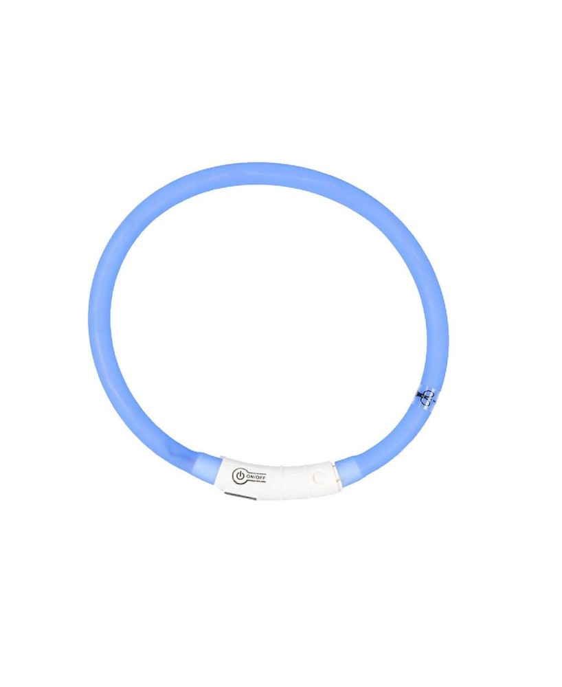 DUVO SEECURITY COLLAR LED SILICONA AZUL