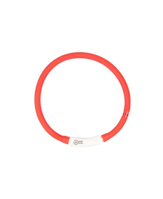 DUVO SEECURITY COLLAR LED SILICONA ROJO