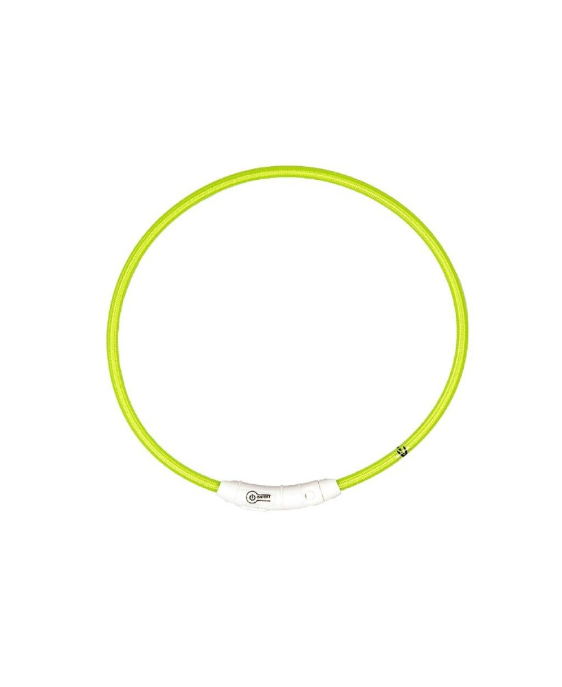 DUVO SEECURITY COLLAR LED NYLON RED. VERDE