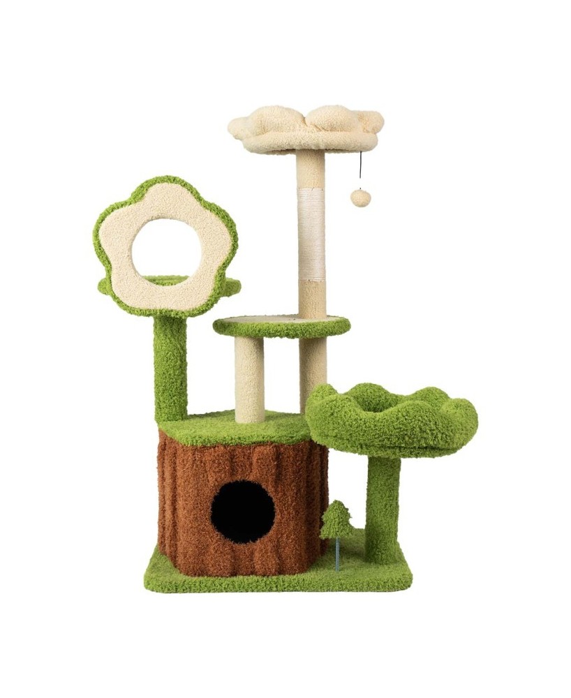 RASCADOR ARBOL DSEÑO NATURALEZA Y PLATAFORMAS 55X40X103CM